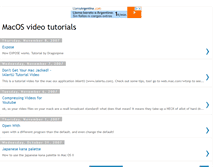 Tablet Screenshot of macos-tutorials.blogspot.com