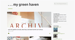 Desktop Screenshot of mygreenhaven.blogspot.com