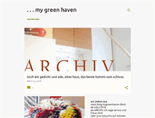 Tablet Screenshot of mygreenhaven.blogspot.com