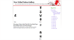 Desktop Screenshot of newtribaltattoogallery.blogspot.com