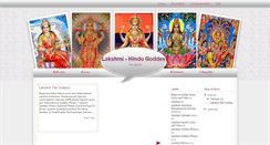 Desktop Screenshot of lakshmithegoddess.blogspot.com