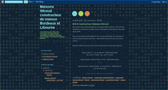 Desktop Screenshot of constructeur-maisons-heraud.blogspot.com