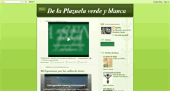 Desktop Screenshot of delaplazuelaverdeyblanca.blogspot.com