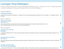 Tablet Screenshot of lowongankerjabalikpapan.blogspot.com