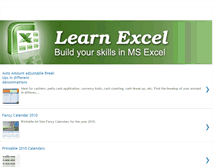 Tablet Screenshot of excel-tuts.blogspot.com
