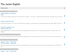 Tablet Screenshot of junior-english.blogspot.com