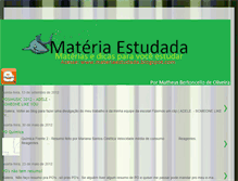 Tablet Screenshot of materiaestudada.blogspot.com