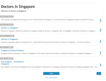 Tablet Screenshot of doctors-in-singapore.blogspot.com