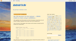 Desktop Screenshot of androidtobe.blogspot.com