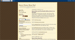 Desktop Screenshot of harrypottermustdie.blogspot.com