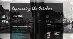 Desktop Screenshot of expressingtheoctoberinside.blogspot.com