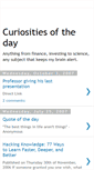 Mobile Screenshot of curiositesdujour.blogspot.com