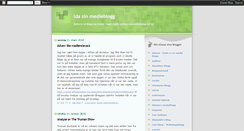 Desktop Screenshot of idasinmedieblogg.blogspot.com