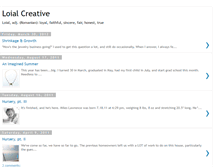 Tablet Screenshot of loialcreative.blogspot.com