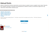Tablet Screenshot of maksud-eestis.blogspot.com