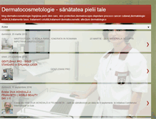 Tablet Screenshot of dermatocosmetologie.blogspot.com