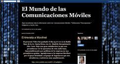 Desktop Screenshot of elmundodelascomunicacionesmoviles.blogspot.com