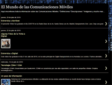 Tablet Screenshot of elmundodelascomunicacionesmoviles.blogspot.com