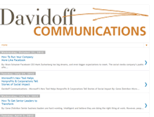 Tablet Screenshot of davidoffcommunications.blogspot.com