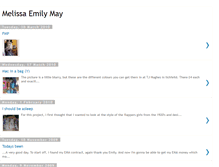 Tablet Screenshot of melissaemilymay.blogspot.com