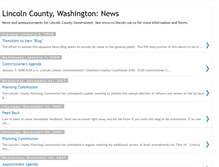 Tablet Screenshot of lincolncountywa.blogspot.com