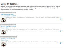 Tablet Screenshot of circleoffriendsfundraising.blogspot.com