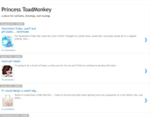 Tablet Screenshot of princesstoadmonkey.blogspot.com