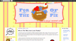 Desktop Screenshot of loveofpie.blogspot.com