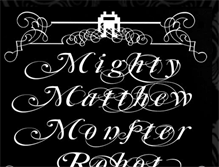 Tablet Screenshot of mightymatthewmonsterrobot.blogspot.com