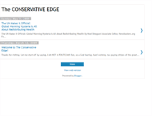 Tablet Screenshot of conservativeedge.blogspot.com