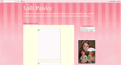 Desktop Screenshot of lollipaisley.blogspot.com