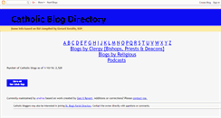 Desktop Screenshot of catholicblogs.blogspot.com