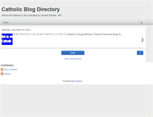 Tablet Screenshot of catholicblogs.blogspot.com