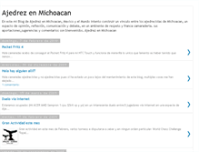 Tablet Screenshot of ajedrezenmichoacan.blogspot.com