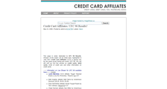 Desktop Screenshot of creditcardaffiliates.blogspot.com