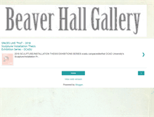 Tablet Screenshot of beaverhallgallery.blogspot.com