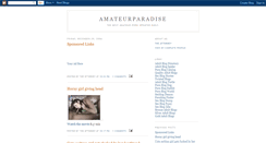 Desktop Screenshot of amateurparadise.blogspot.com