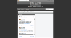 Desktop Screenshot of fajrialhadi.blogspot.com