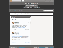 Tablet Screenshot of fajrialhadi.blogspot.com