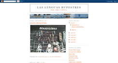 Desktop Screenshot of laslenguasrupestres.blogspot.com