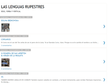 Tablet Screenshot of laslenguasrupestres.blogspot.com
