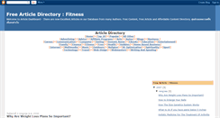 Desktop Screenshot of fitnessarticle.blogspot.com