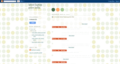 Desktop Screenshot of latestlaptoppriceindia.blogspot.com