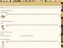 Tablet Screenshot of mario-pedia.blogspot.com