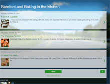 Tablet Screenshot of barefootandbakinginthekitchen.blogspot.com