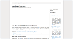 Desktop Screenshot of metlifepetinsurance.blogspot.com