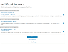 Tablet Screenshot of metlifepetinsurance.blogspot.com