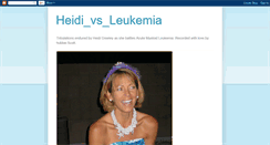 Desktop Screenshot of heidivsleukemia.blogspot.com