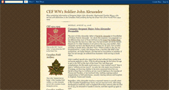 Desktop Screenshot of cefww1soldierjalexander.blogspot.com