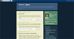 Desktop Screenshot of memoryjogging.blogspot.com